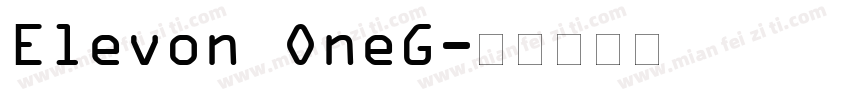 Elevon OneG字体转换